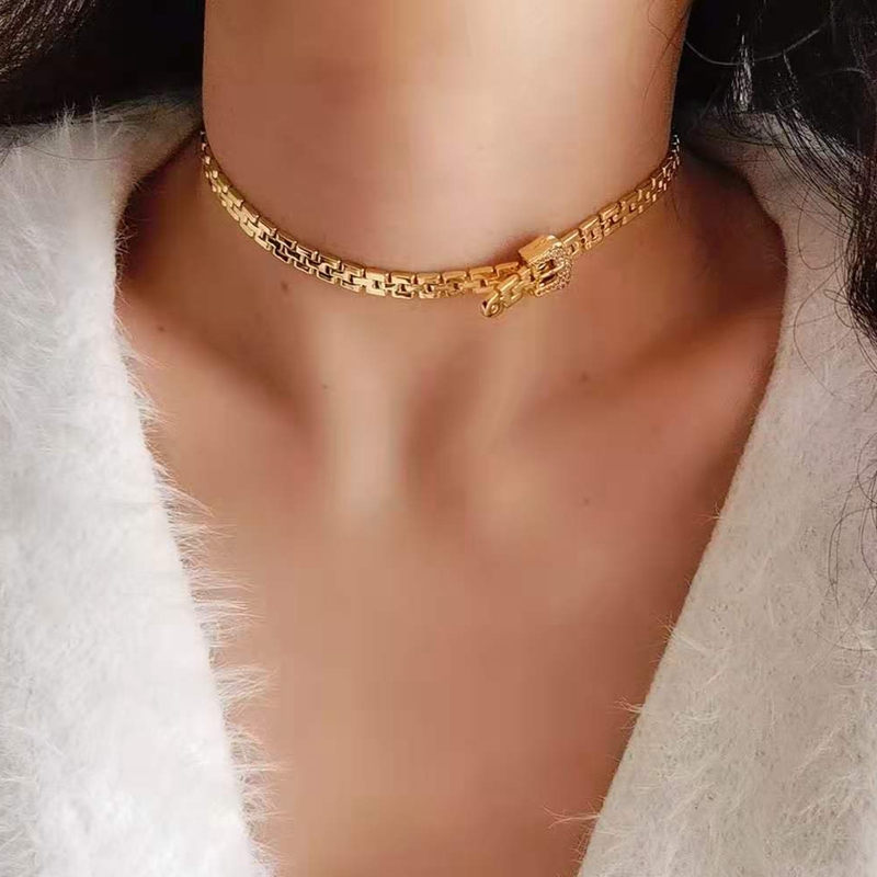 Fine Jewelry Watches Women - Messing Met 18K Gouden Horloge Band