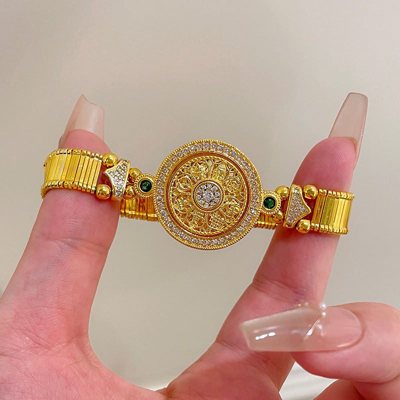 Fine Jewelry Watches Women - Klassieke Chinese stijl diamanten ingelegde ronde