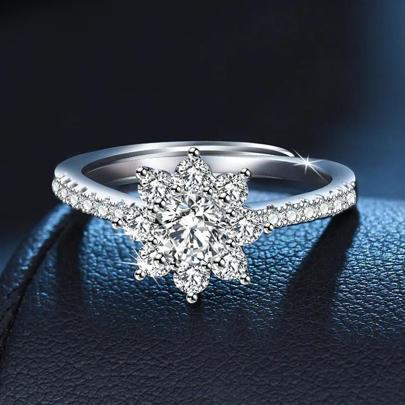 Luxe 925 Sterling Zilveren Rin - Statement Cocktail Ring recensie en prijs