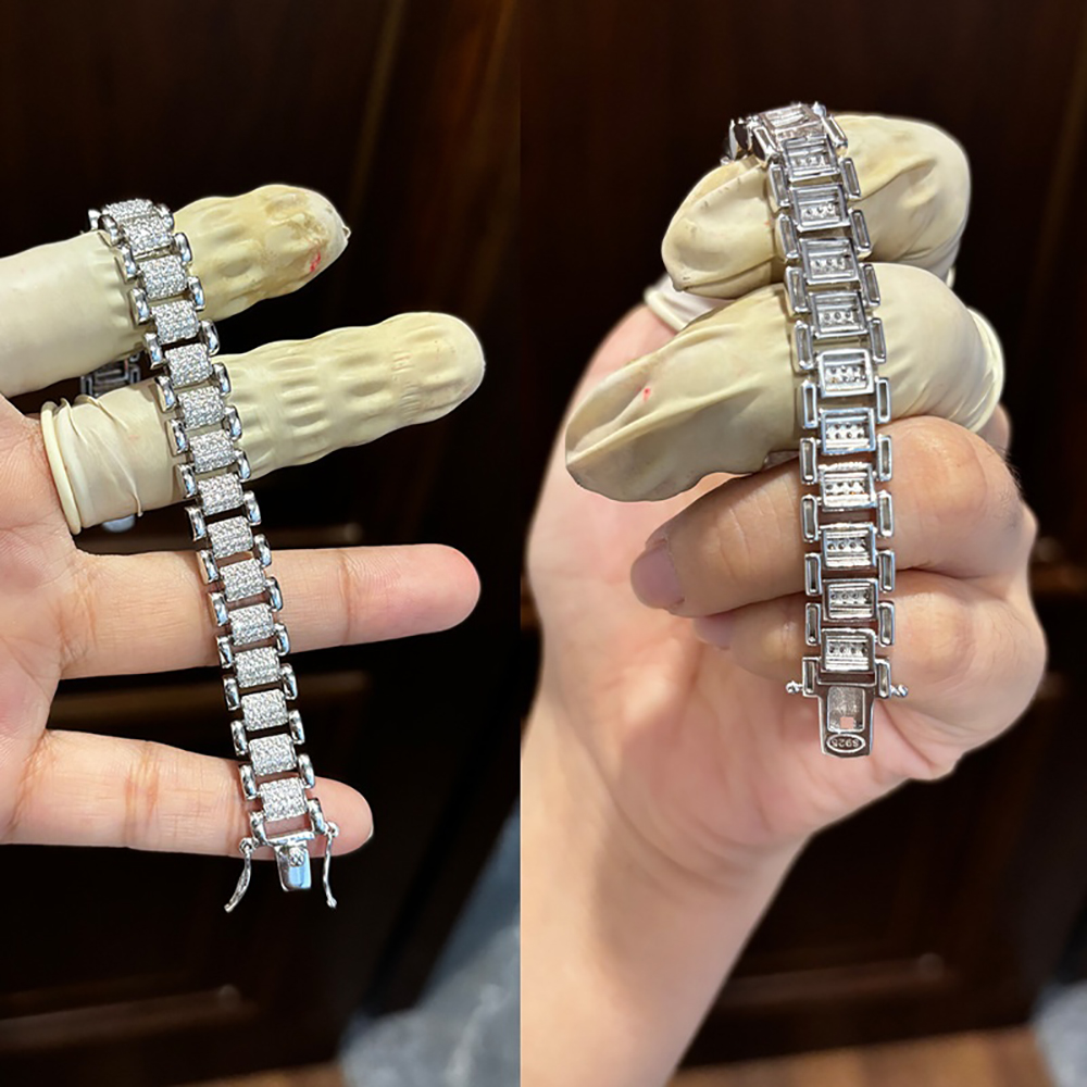 TEMGF Volledige Moissanite Arm - Fine Jewelry Watches Women recensie en prijs