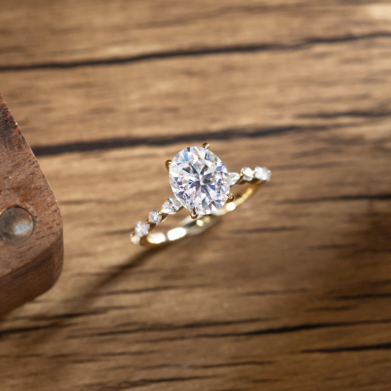 Elegante ovale 1ct 2ct 3ct Moi - Statement Cocktail Ring recensie en prijs