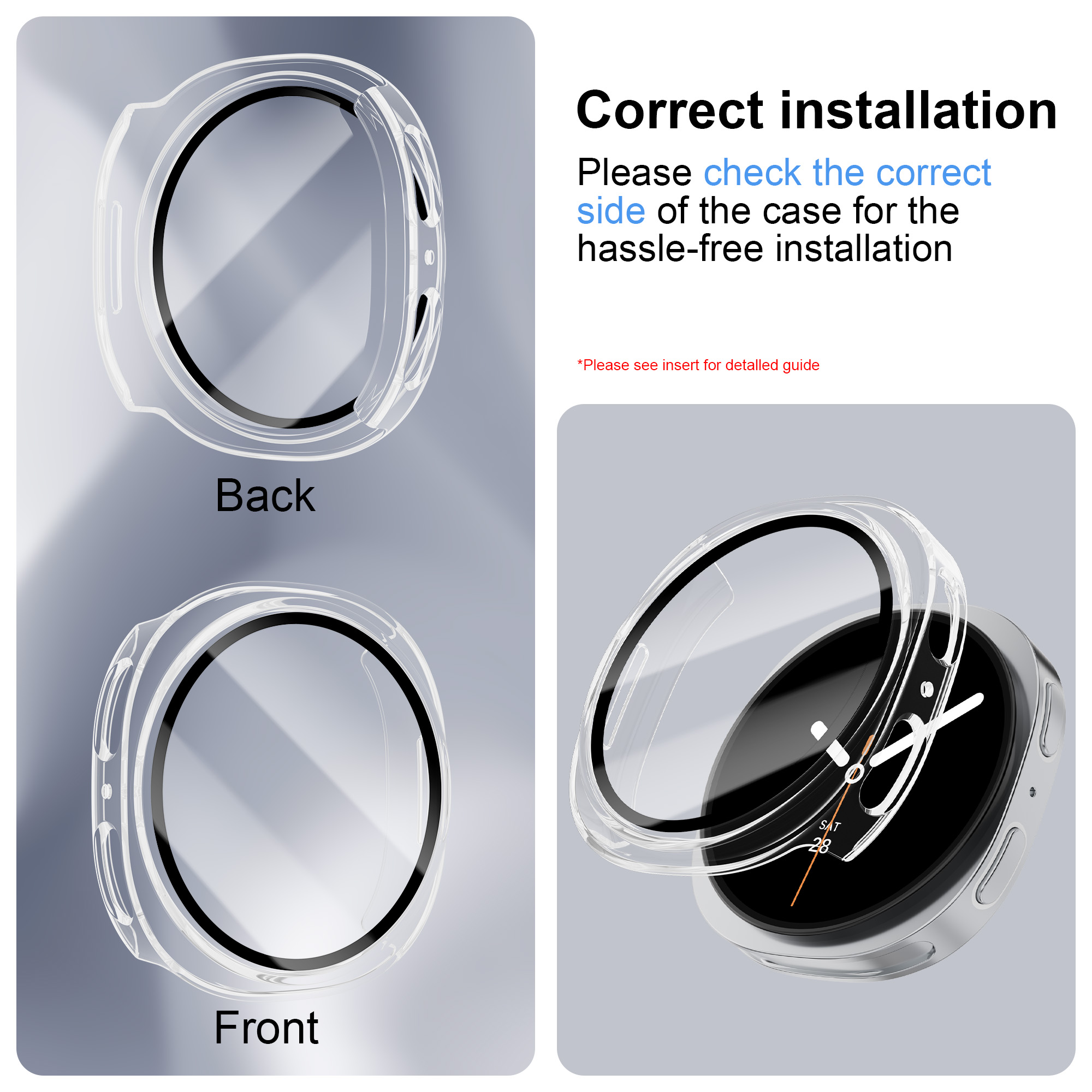 Gehard glas + pc-hoes voor Sam - Jewelry Smart Watches recensie en prijs