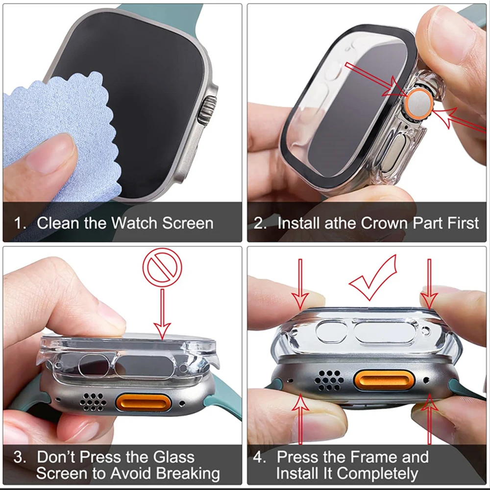 Glas + case Voor Apple Horloge - Jewelry Smart Watches recensie en prijs